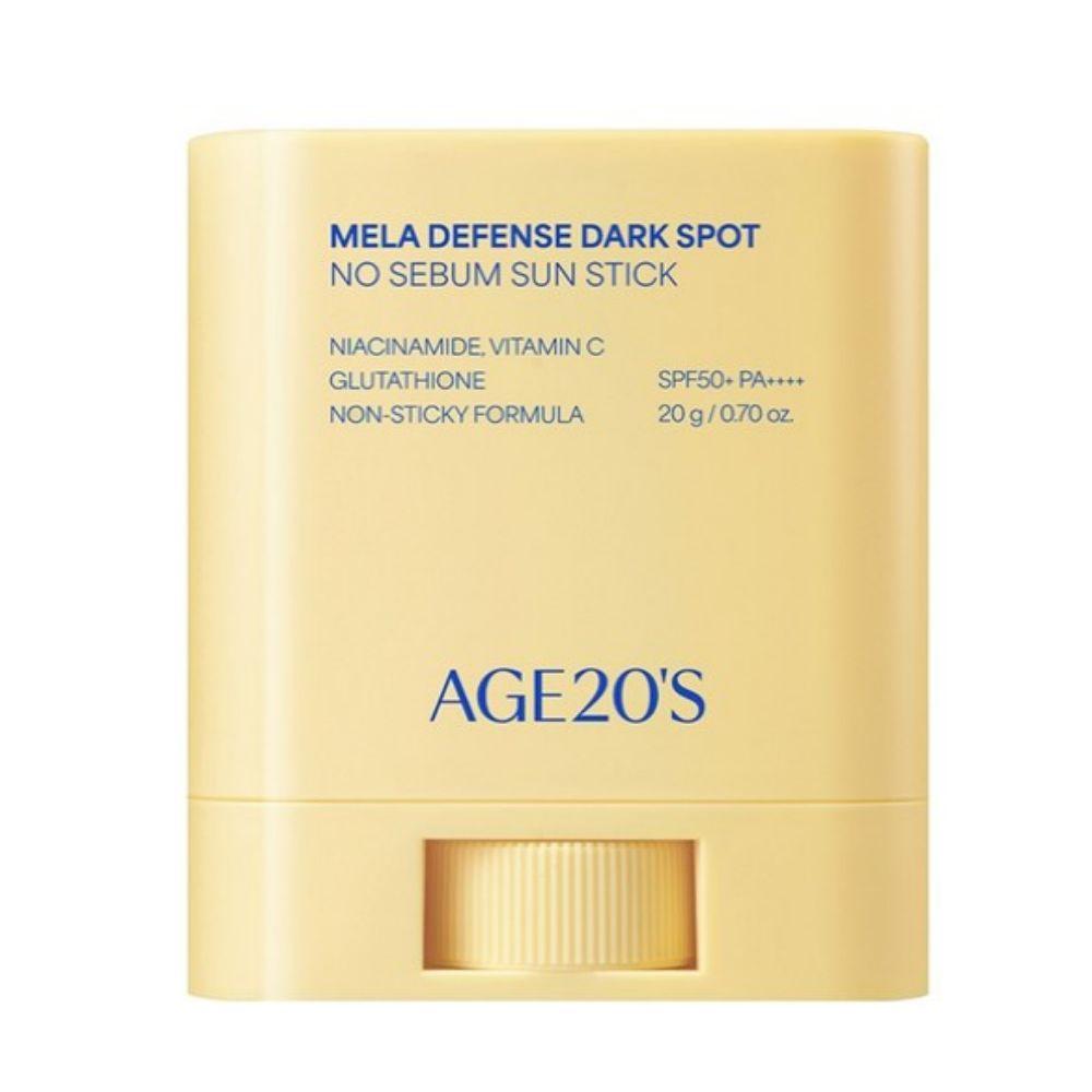 AGE20s Meladefense Солнцезащитный стик от пигментных пятен No Sebum SPF50+ PA++++ Стикер для контроля жирности и защиты от УФ-лучей
