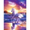 Полный 5D Diy алмазная живопись Лошадь у моря Алмазная вышивка полная вышивка крестиком домашний декор подарок ручной работы