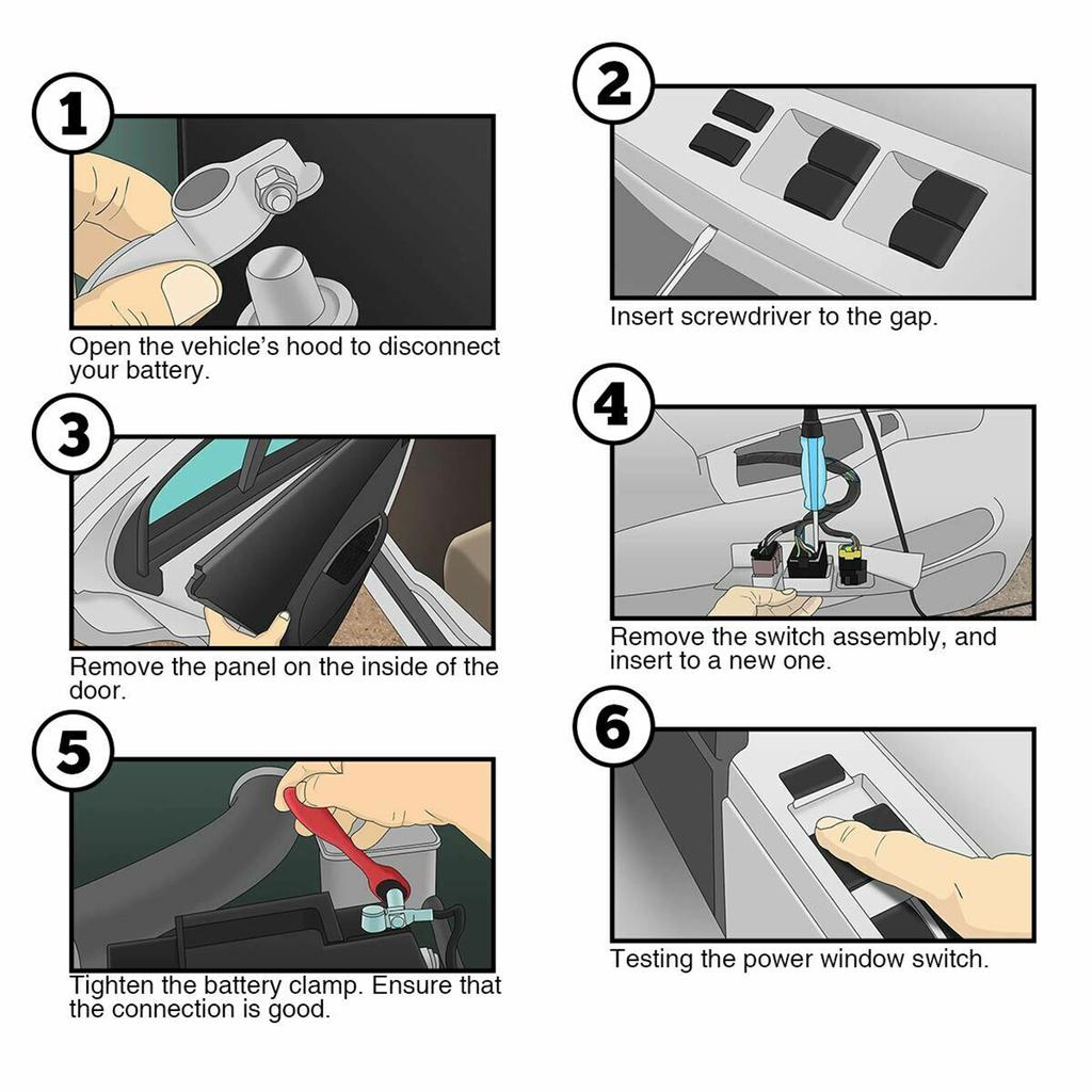 Front Left Power Master Window Switch For Dodge Journey Charger Chrysler 300 200 2011 2012 2013 2014 2015 2016 2017 68231805AA