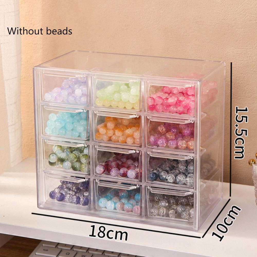 Большая вместимость ящика для хранения прозрачная коробка для ювелирных изделий качественная коробка для сортировки бусин домашняя