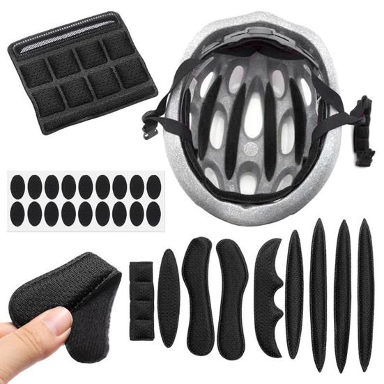 27 шт./компл. модные моющиеся черные подкладки для шлема, аксессуар для предотвращения столкновений