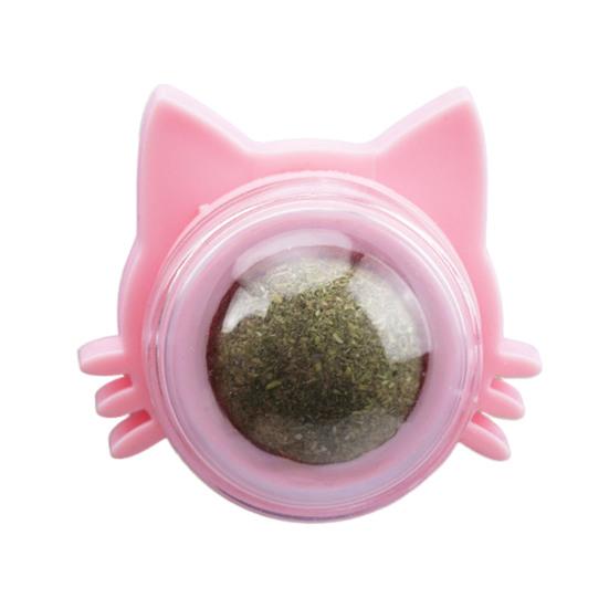 Catnip Ball Edible Catnip Ball Toy Safe Healthy Kitten Chew Teeth Cleaning Dental Toy Wall Treats Cat Lick Ball Toy for Indoor Cats