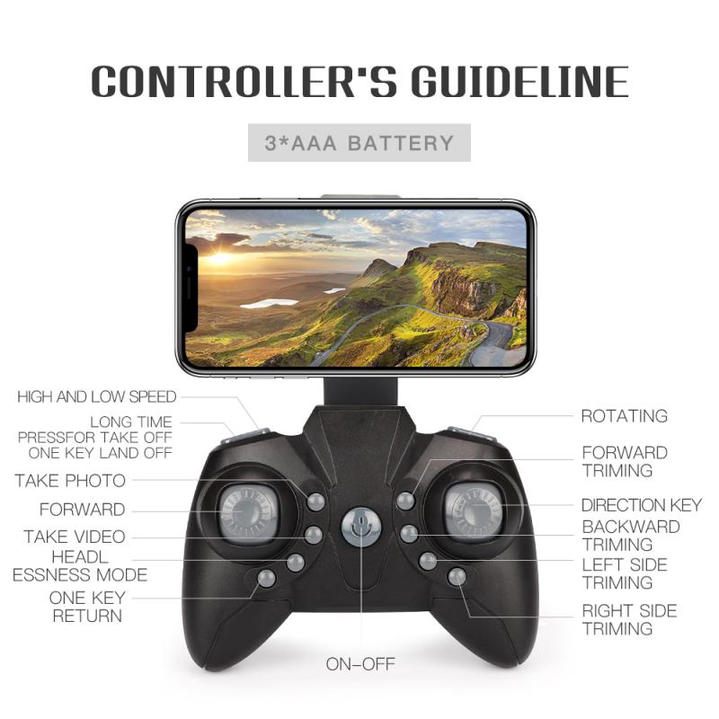 LF606 Мини-дрон с камерой Удержание высоты Радиоуправляемые дроны с камерой HD Wi-Fi FPV Квадрокоптер Дрон RC