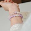 Purple Natural Lavender Beaded Bracelet, Simple, Fresh and Versatile Crystal Bracelet, Fashionable and High-end Temperament Jewelry.