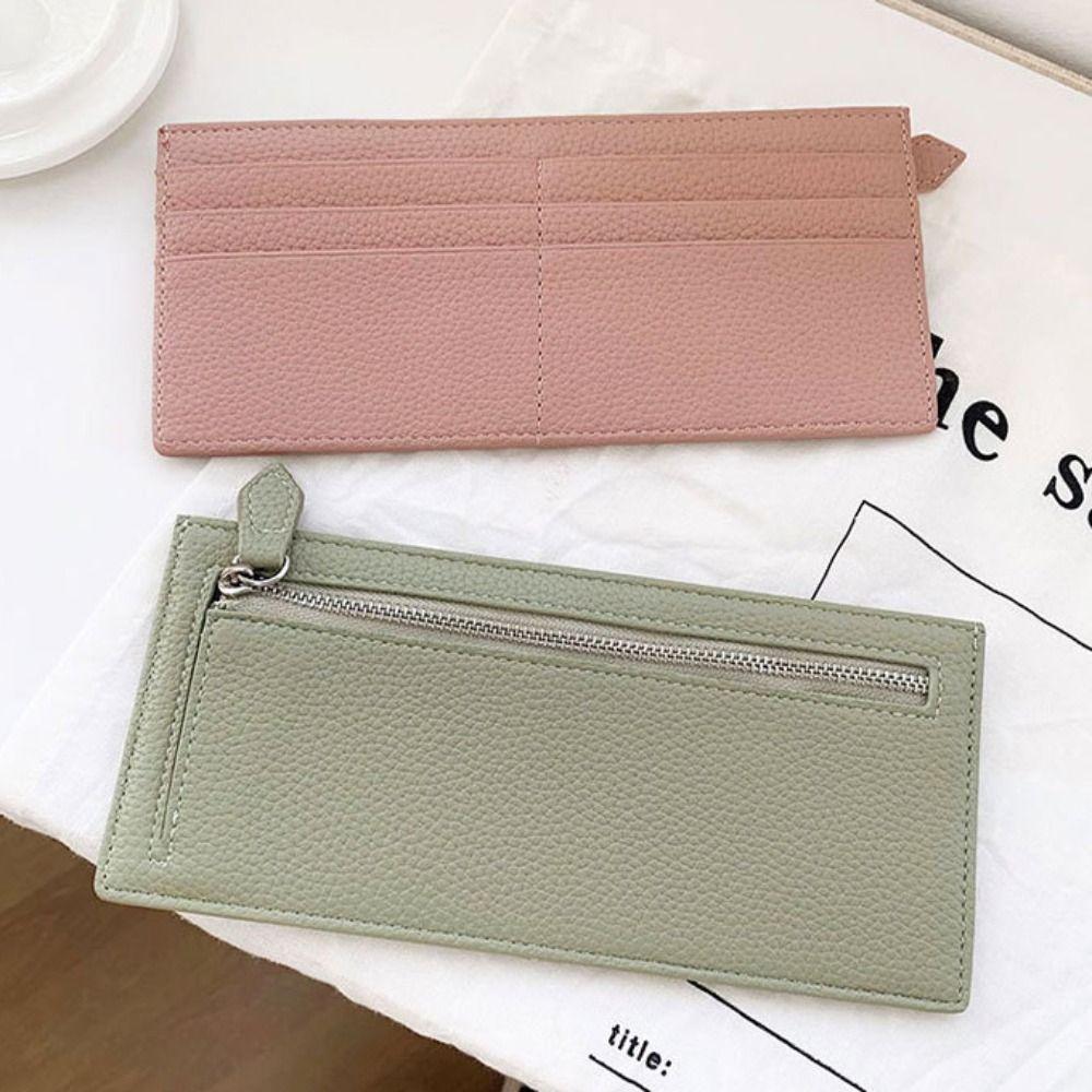 Длинный кошелек на молнии из искусственной кожи, модный кошелек для монет для женщин