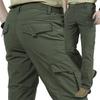 Men's Summer Quick-Dry Waterproof Cargo Pants - Loose Fit, Multi-Pocket, Plus Size Windbreaker Design.