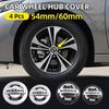 2025 For Nissan 4pcs 54mm 60mm Car Wheel Hub Center Caps Rim Cover Badge Emblem Exterior Styling For Nissan J10 Trail Tiida Tean