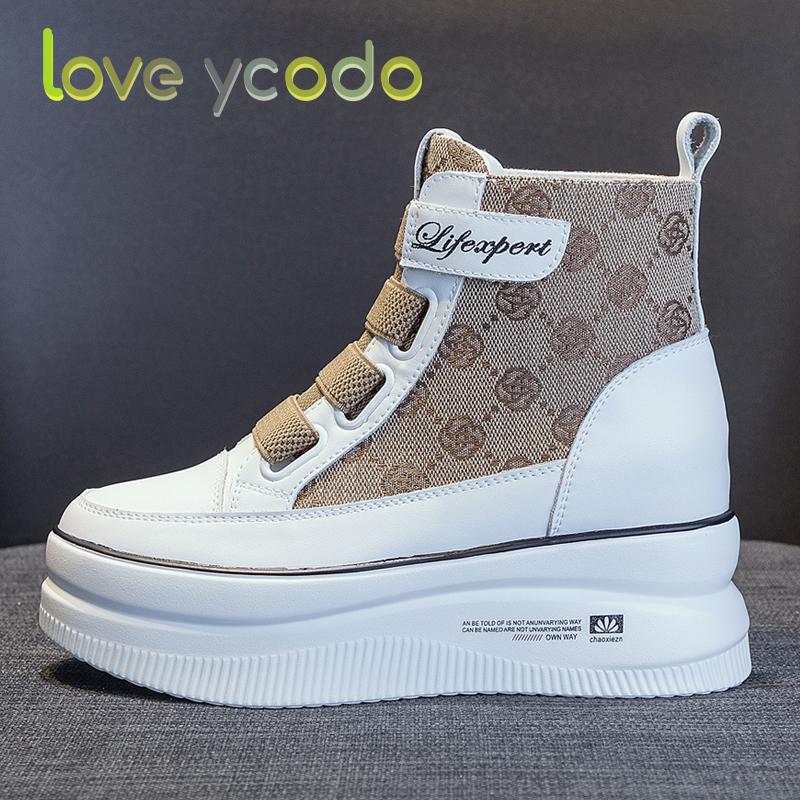 love ycodo Весенне-осенние модные повседневные ботильоны для женщин и девочек-студентов на толстой подошве