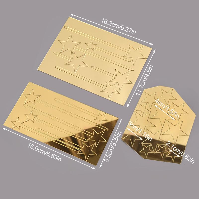 24 шт. Акриловые золотые звездочки для торта, топперы для детского торта на день рождения, для самостоятельного украшения, свадебный, рождественский, набор инструментов для украшения торта
