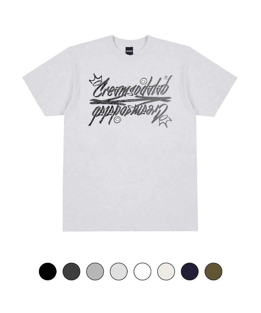 CREAM SODA LAB Paisley Logo Short Sleeve T-Shirt (Type A)