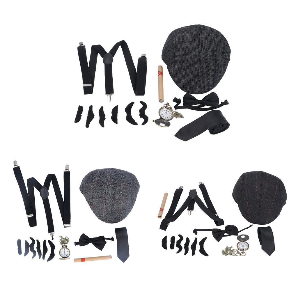 Детский костюм старика для косплея, регулируемый ремешок, самоклеящиеся бороды, аксессуары для костюма дедушки для P