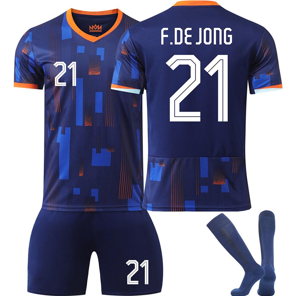 2425Netherlands Away Football Jerseys Shorts And Socks Set New Season Shorts And Socks Adult And Children Size Set