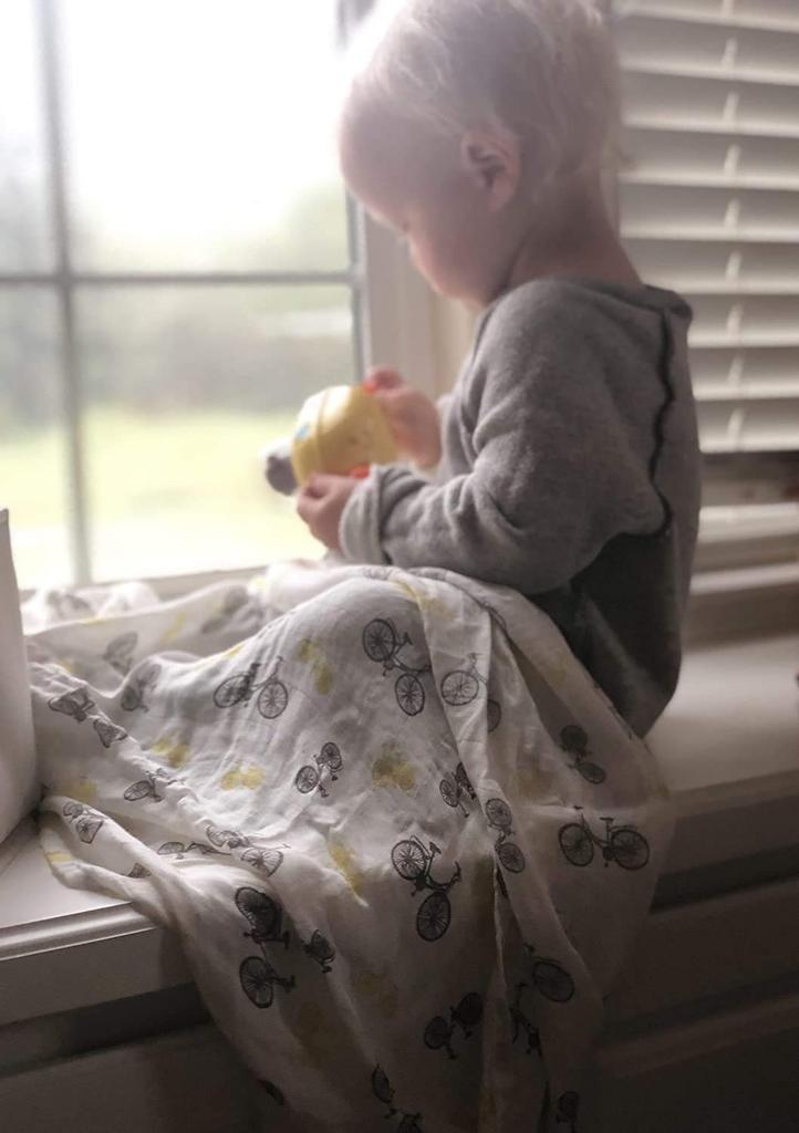 Newcastle Classics Пеленка бамбуковый муслин японская пеленка пушистое мягкое одеяло детский подарок винтажный велосипед 120 x 120 см 0 месяцев [Подлинный продукт] ~