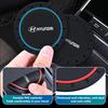 For Hyundai Silicone Car Coaster Water Cup Bottle Non Slip Pad Anti-Slip Mat GDi N Line i10 Azera Genesis G70 G80 G90 Accent mv3