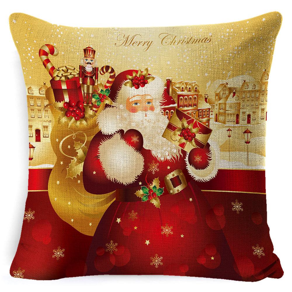 Pillowcase Christmas Pillowcase Light Luxury Pillowcase Ins Style Car Neck Cushion Office Lumbar Support