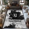 Juventus Customize Your Name Carpet Design for Hallway Entryway Study room Dining Room Anti-slip Rug Decorate Offices Perfect Gift for Friends & Famil