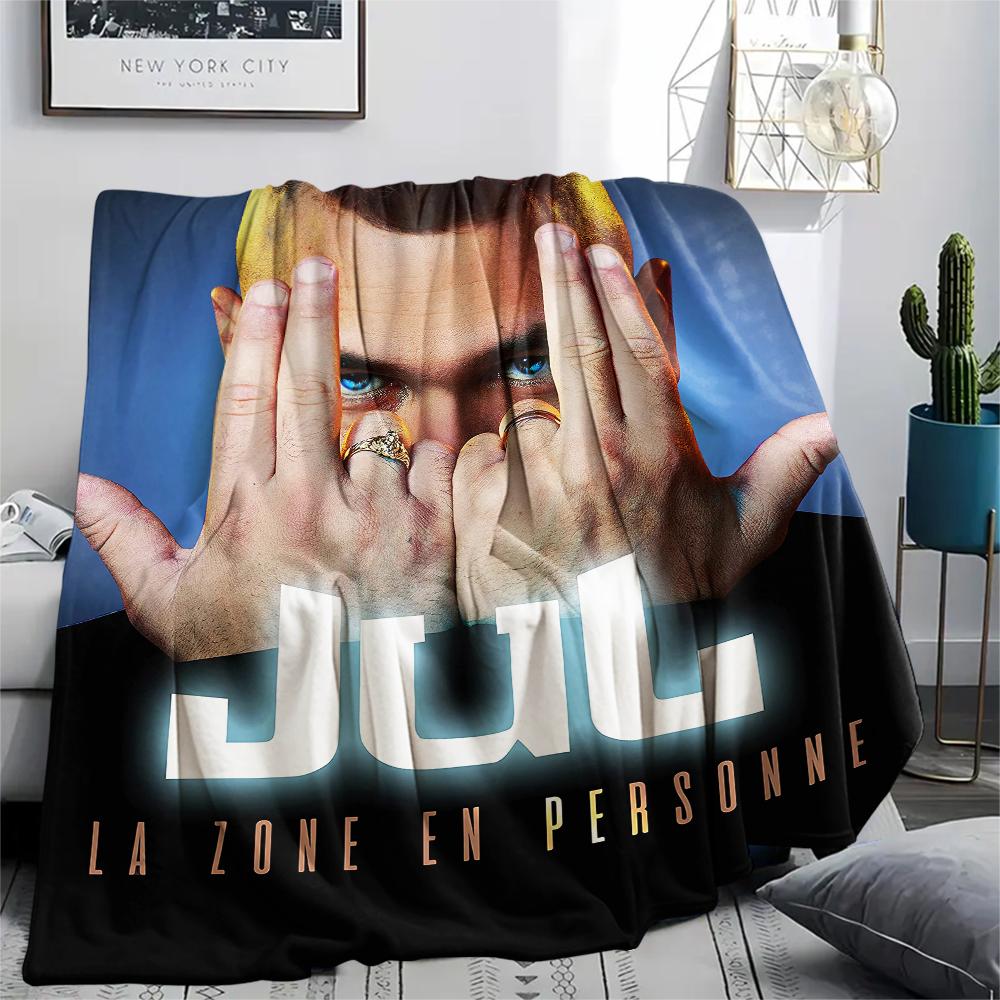 1 шт. Фланелевое одеяло JuL C'est Pas Des Lol Print, Высококачественное, Для всех сезонов, Декор для дома, Тепло и комфорт, Идеально для рождественских подарков