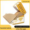 V02 Cone-Shaped Coffee Filters for 2-4 People, Disposable V-Shaped Wood Pulp Filter Paper