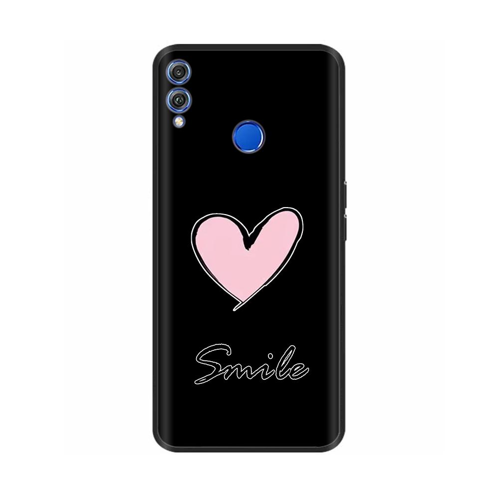 Для Honor 8X Чехол Мягкий Жидкий Силикон Полное Покрытие Чехол для Телефона Для Huawei Honor 8X Чехлы Honor8X Милый Панда Задняя Крышка Fundas