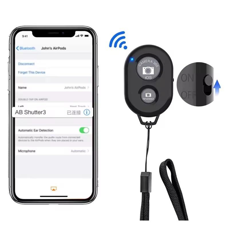 Пульт дистанционного управления камерой Bluetooth для смартфонов Беспроводной пульт дистанционного управления камерой телефона Совместимость с iPhone и Android Нажмите Фото и Видео