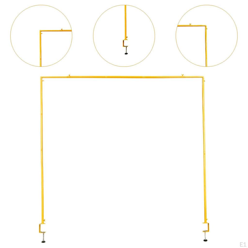 Over The Table Rod Stand with Clamps Assembly Required Heavy Duty Holder Metal Balloon Arch