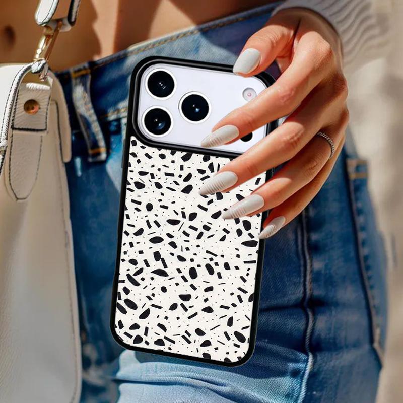 Эстетичный чехол для телефона с пятнышками и брызгами Для iPhone 17 Air 14 15 13 12 Max Чехол Для Apple 16e 11 Pro Max Plus Coque
