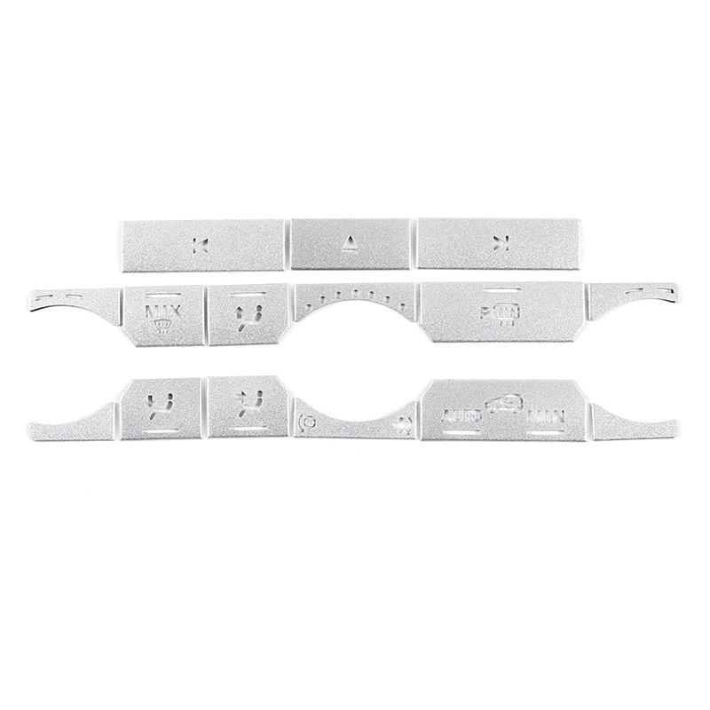 For Land Rover Range Rover Evoque 2012-18 Aluminum Car Air Conditioning Switch Button Air Conditioning Button Sticker Auto