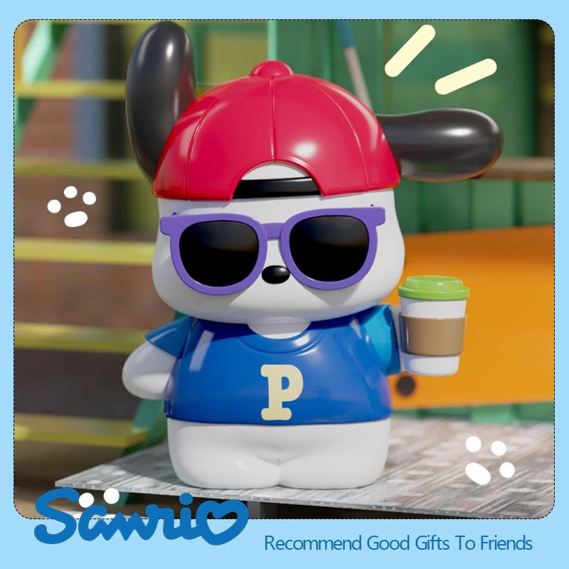 Новые мультяшные аниме фигурки Sanrio Pochacco Периферийная модель Фигурка-игрушка Настольное украшение Подарок для детей Мальчика