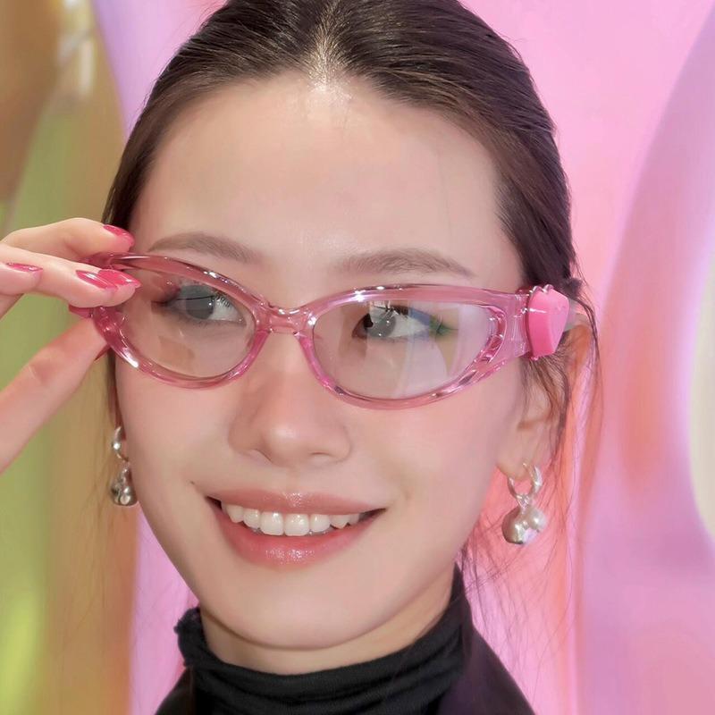 Non-polarized Sweet Style Sunglasses for Women Y2K Stylish UV Protection Outdoor Sun Glasses Korean Stylish Sunglasses Women