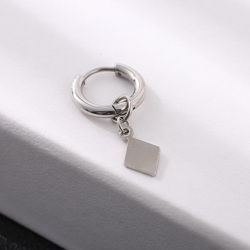 Серьги-кольца из нержавеющей стали в стиле панк Серьги-кольца из нержавеющей стали для корейских мальчиков