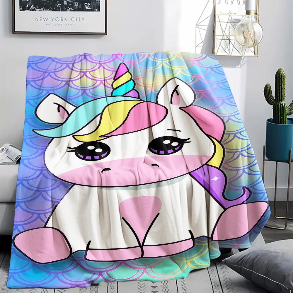 1Pc Uni-horse Print Flannel Blanket, High quality Comfortable for All Seasons, Home Decor, Warmth and Comfort, Perfect for Christmas Gifts