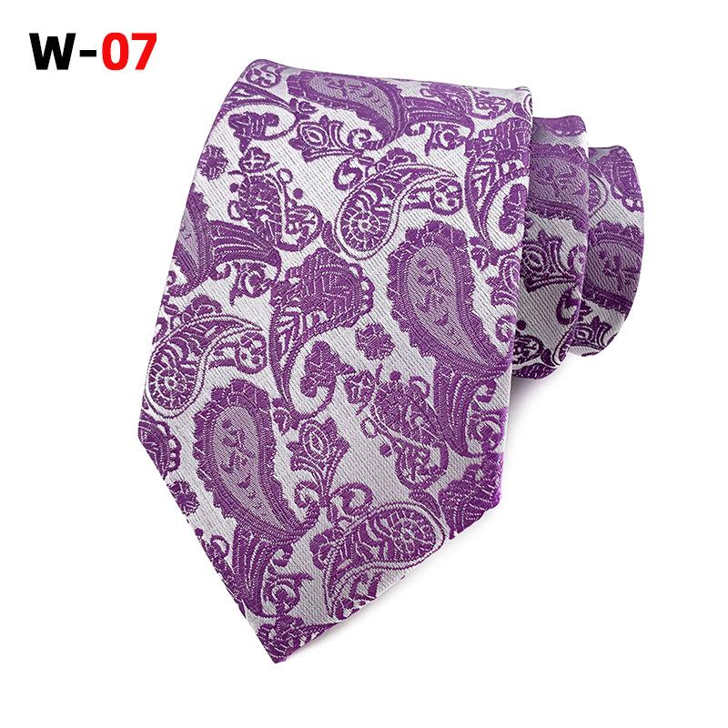 Галстук мужской из полиэстера с узором пейсли и цветком кешью, 18 цветов