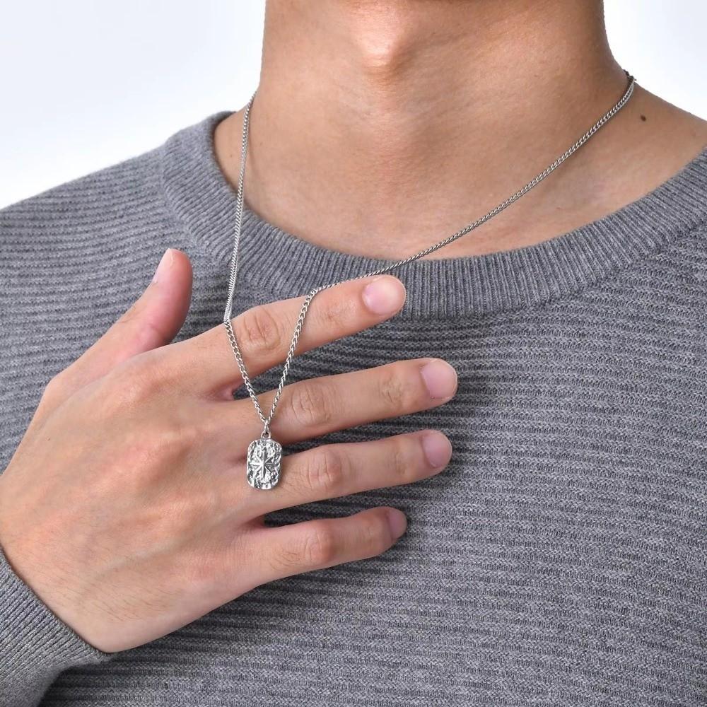 Non Fading Stainless Steel Pendant Necklace Geometric Pendant Necklace for Gift Giving