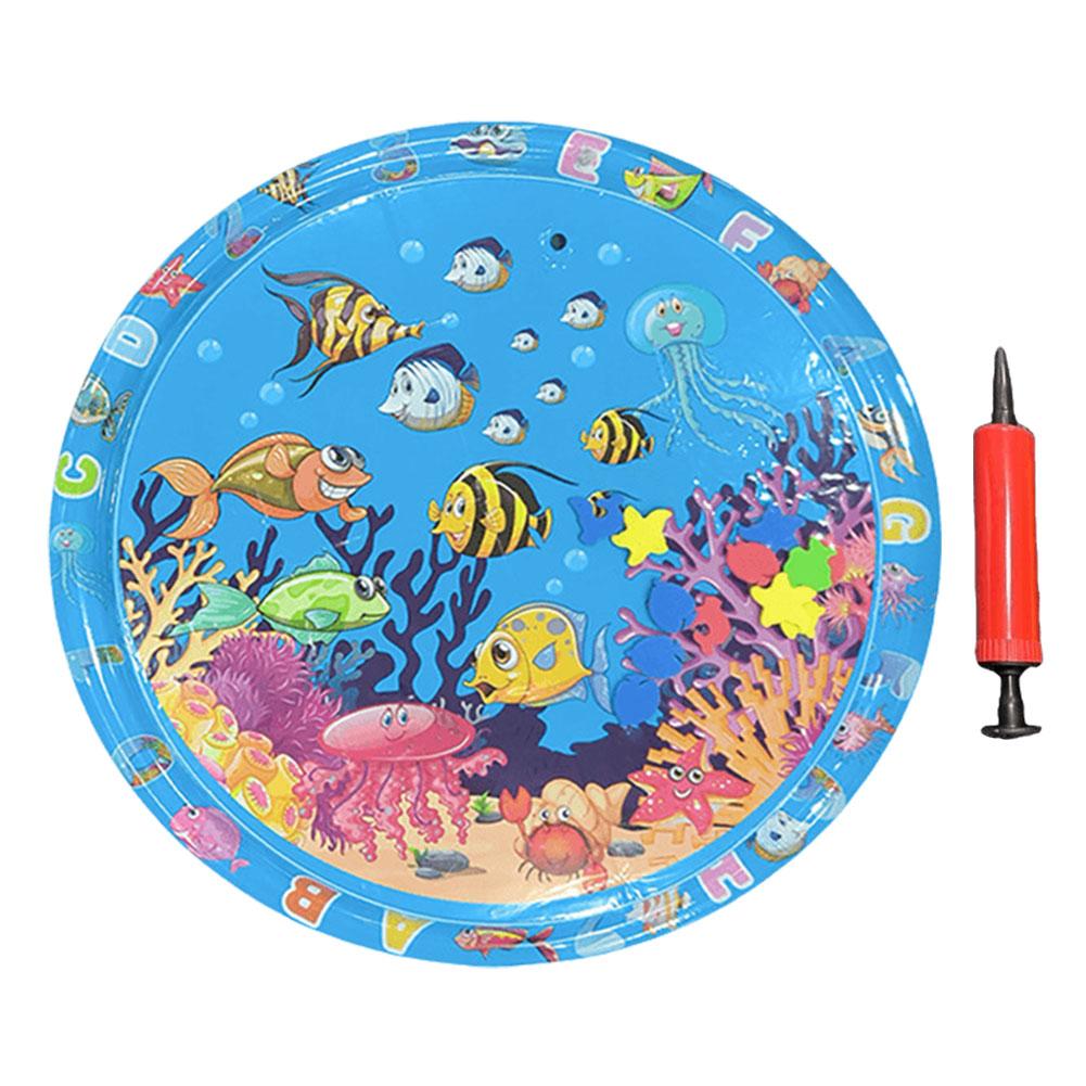 100 см сенсорный водный игровой коврик для кошек, подушка для льда, летнее гнездо для домашних животных, игровой водный коврик, надувной коврик для котят из ПВХ, подушка