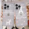 Прозрачный чехол для Apple iPhone 14 11 13 12 Pro 7 8 Plus XR X XS Max 6 6S 13Pro силиконовый чехол для телефона Снеговик Рождественский мультфильм