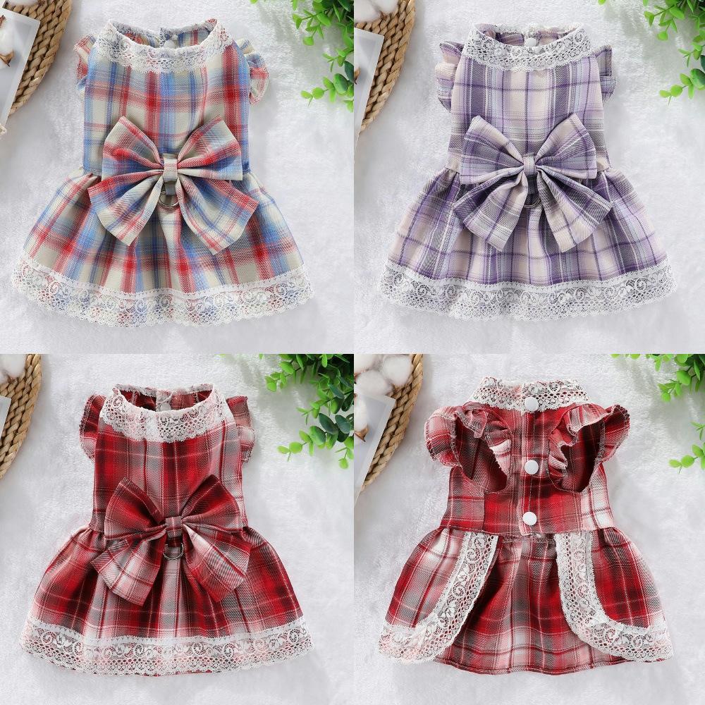 Pet Jk Skirt Pet Летняя тонкая одежда для собак среднего и маленького размера, летняя одежда для собак, плюшевый медведь, одежда для кошек, которую можно буксировать