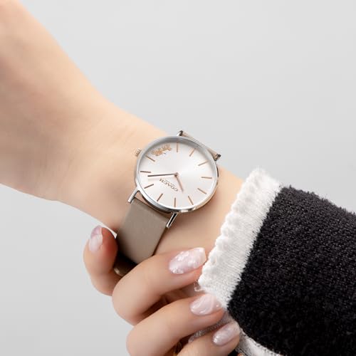 Coach PERRY Women's 36mm Silver Dial Stainless Steel Quartz Watch (14503119) In Beige