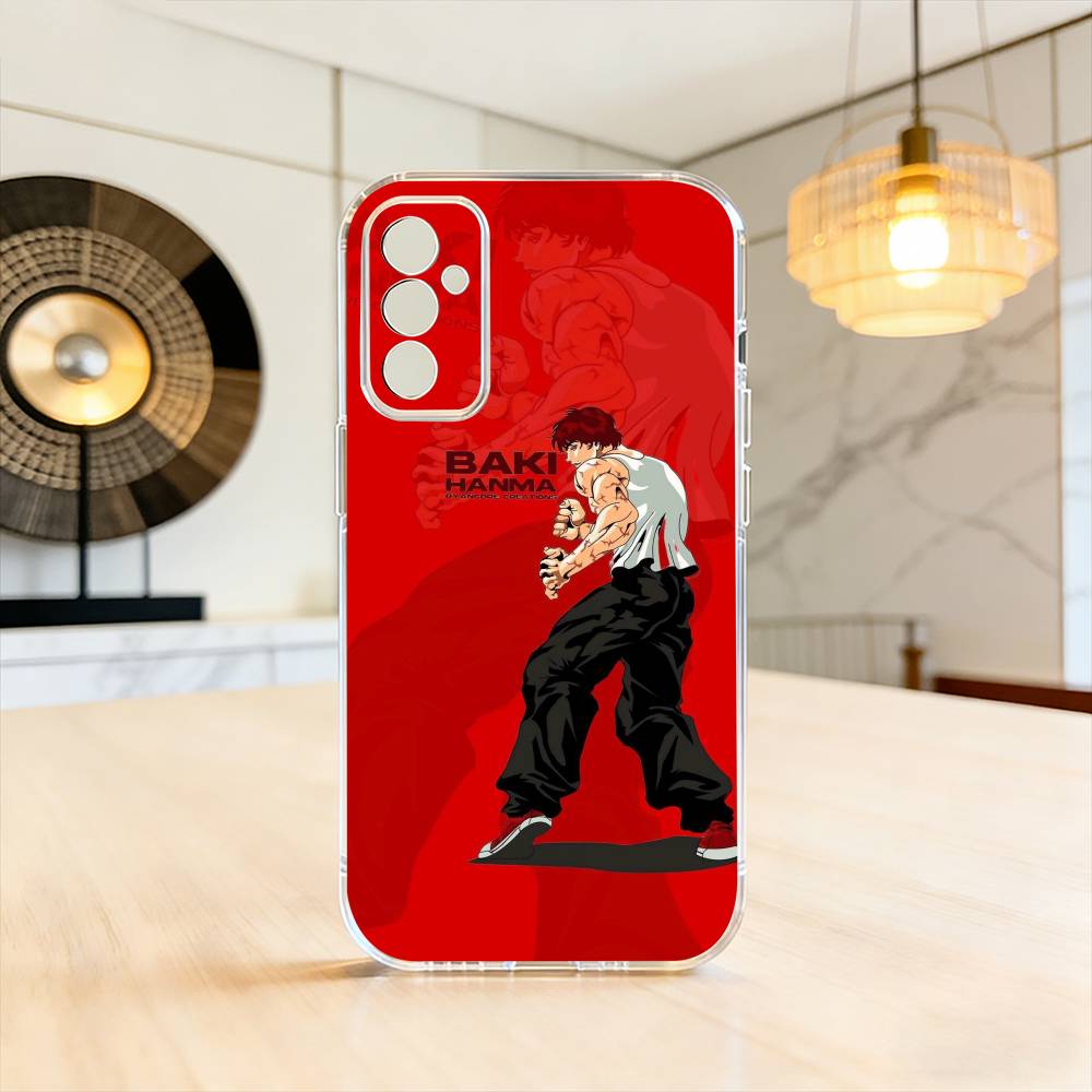 Hanma Baki Anime Phone Case For SamsungA10,12,20,21S,30,31,40,50,51,52,70,71 Transparent Cover