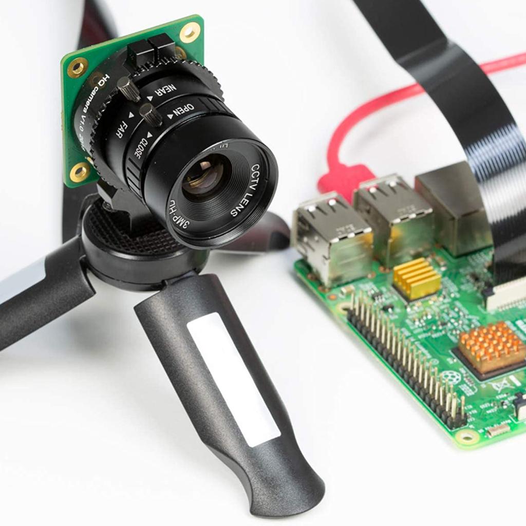 Объектив с креплением CS A84E для камеры Raspberry Pi HQ, фокусное расстояние 12 мм, с ручной фокусировкой и регулируемой диафрагмой