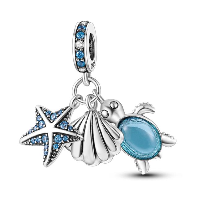 2023 Подвески-бусины из серебра 925 пробы Кот Светлячок Бабочка Дружба Висячие Подходят Браслету Ювелирные Изделия Своими Руками