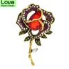 Pretty Flower Brooches For Women Unisex Rhinestone Classic Flower Party Office Brooch Pin Gifts