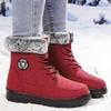 Fashion Winter New Women's Thick Plush Cotton Boots and Mid Top Warm Snow Boots Are Fashionable Trendy and Upgraded for Warmth