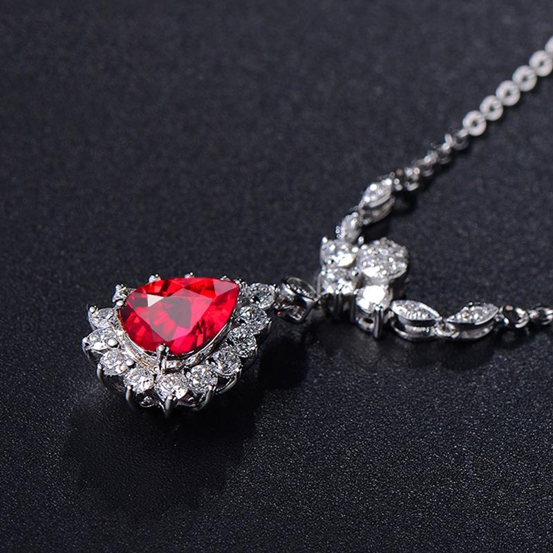 BELLA BOX Циркон темпераментный водяной цветок подвеска-капля женская цепочка на ключицы ожерелье для женщин очаровательный ужин ювелирные изделия 