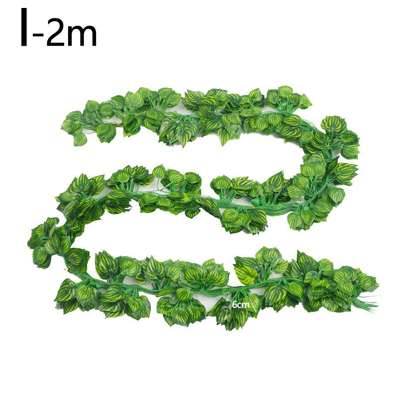 Simulated Vine Vine Vine Decoration Green Leaf Garden Ceiling Decor Climbing Tiger Vine Leaf Green Plant Simulation Plant Home Decor