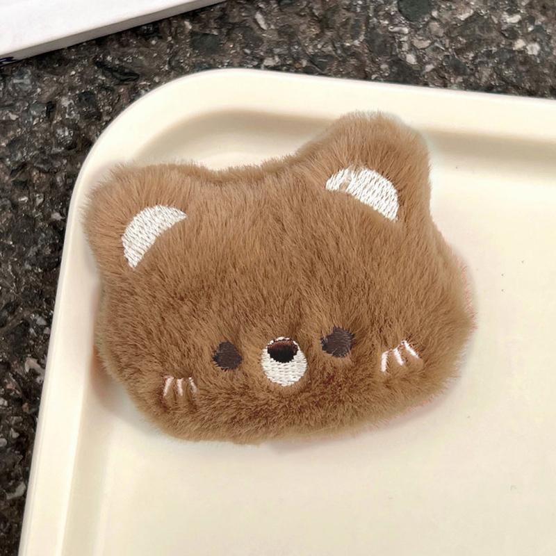 Cute Cartoon Animal Brooches Frog Bear Rabbit Panda Chick Plush Doll Personality Bag Lapel Pin Clothes Decorative Accessories