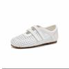 Niche Retro Woven Shallow Mouth Single Shoes Women's 2025 New Summer Mesh Breathable Soft Sole Casual Mary Jane Shoes Women
