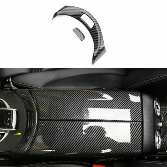 Для Benz C-Class 2015- ABS Декоративная накладка на кнопку подлокотника консоли под карбон 2 шт.