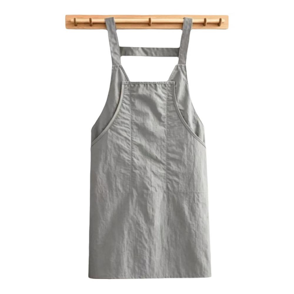 Stain Resistant Waterproof Apron Oil Resistant Vest-Style Apron Work Clothes Adult Apron  BBQ
