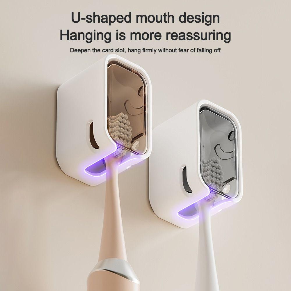 Dustproof Toothbrush Rack Flip-top Electric Toothbrush Storage Rack Portable Toothbrush Holder