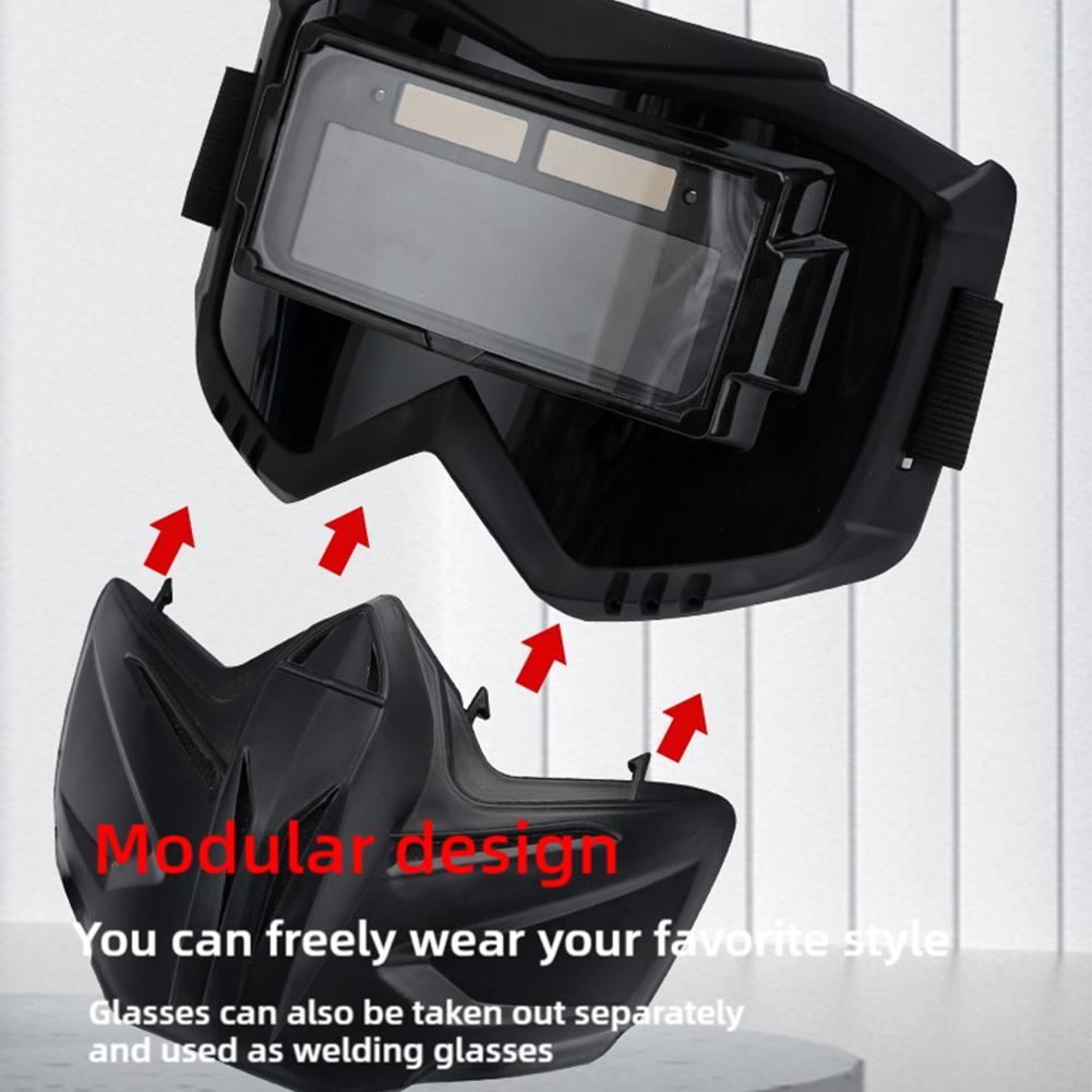 Head-mounted Professional Automatic Welding Mask Goggles Mask Equipment Light Protective Filter P0T5